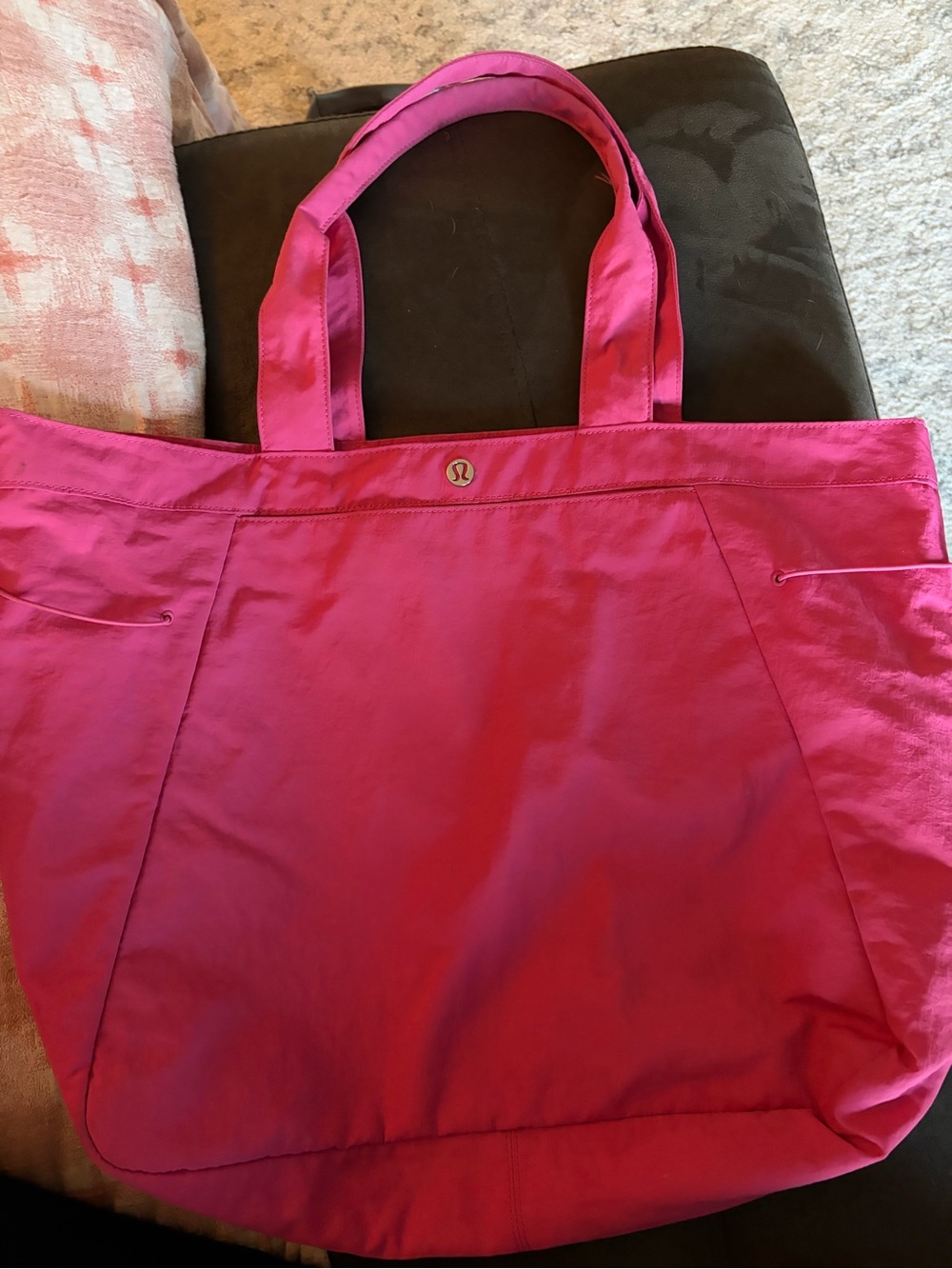 lululemon athletica Hot Pink Tote with Logo